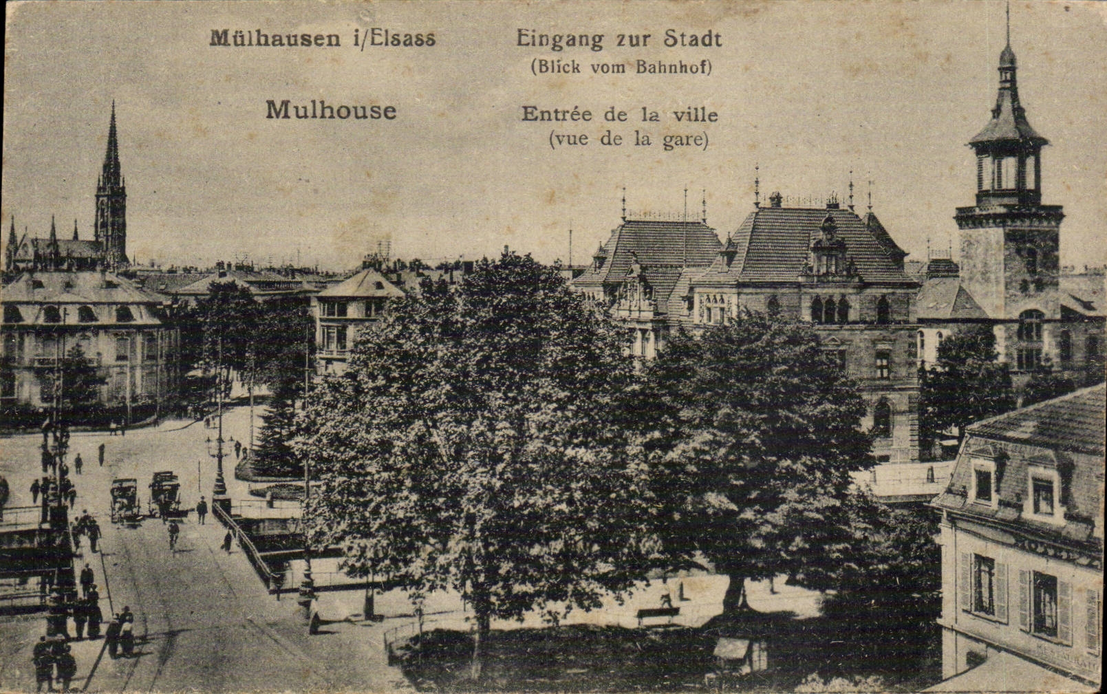 CPA Mulhouse Entree de la ville