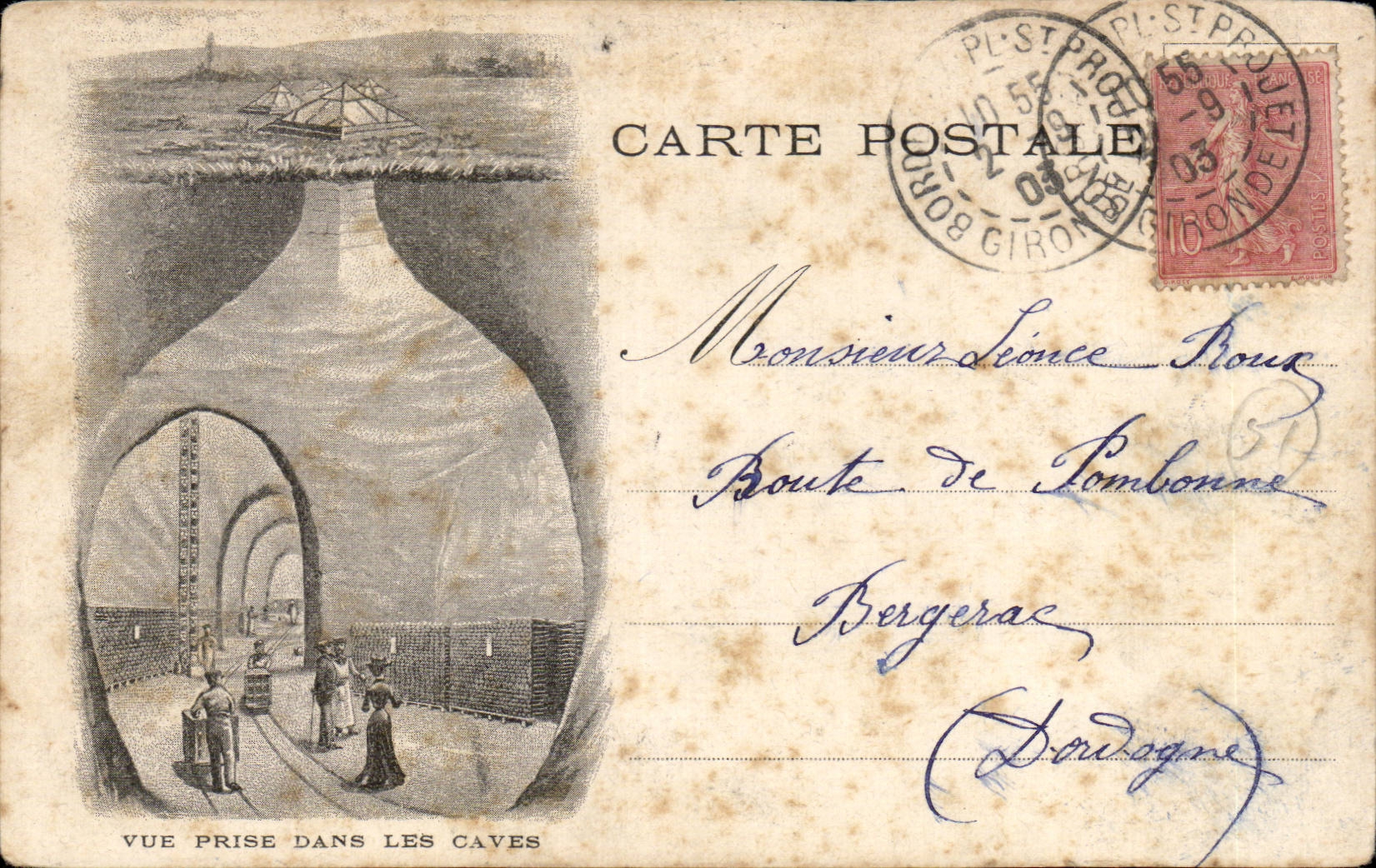 Ansicht aus den Kellern — Plaisance (Gironde) — Verleger nicht sichtbar