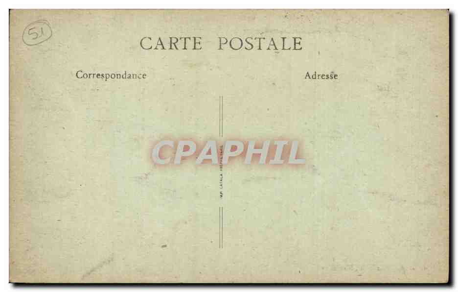 CPA Le Thoult Trosnay Le vieux chateau — Rückseite