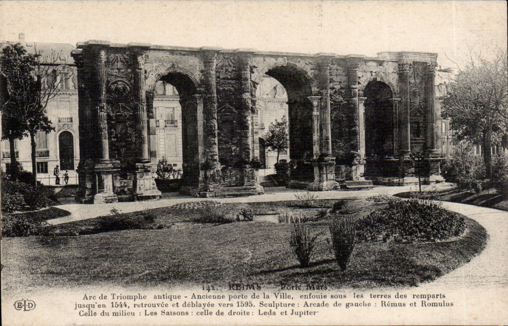 Reims — Porte Mars — Antike Triumphbogen