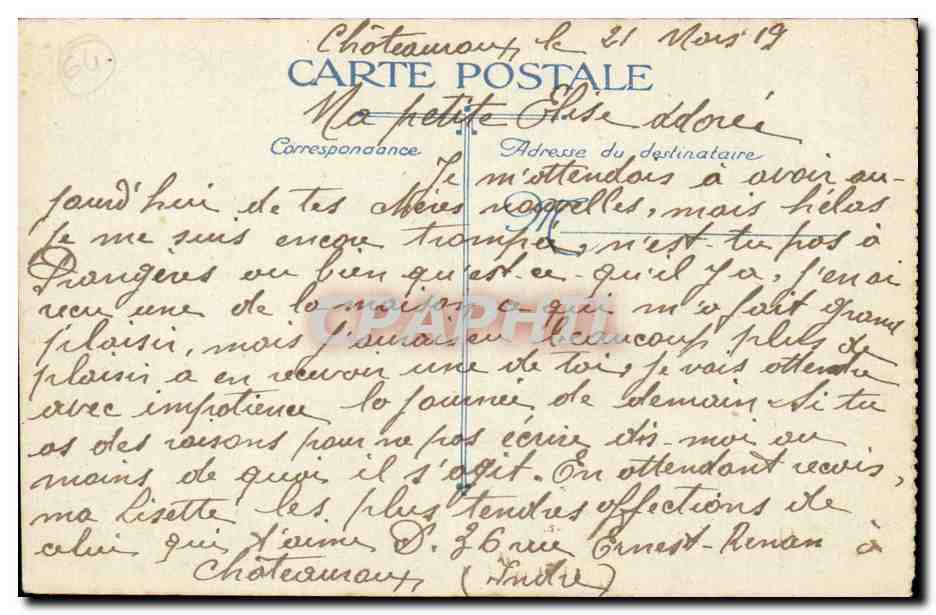 CPA Biarritz Eglise ste Eugenie L hotel d Angleterre — Verso