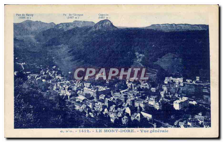 CPA Le Mont Dore Vue generale