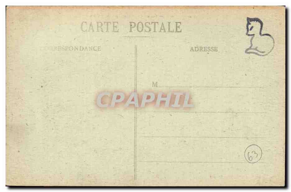 CPA Le Mont Dore Les cheminees du diable — Verso