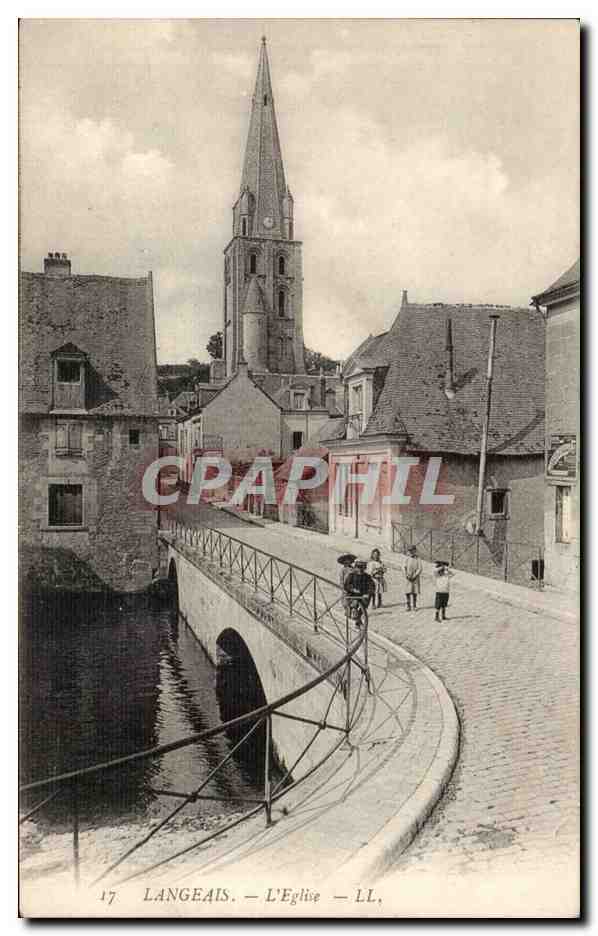 CPA Langeais L eglise