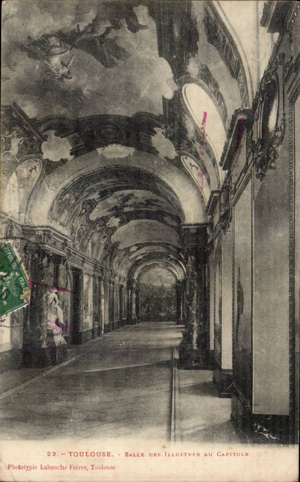 Toulouse - Salle des Illustres au Capitole — Phototypie Labouche Frères, Toulouse, n°22