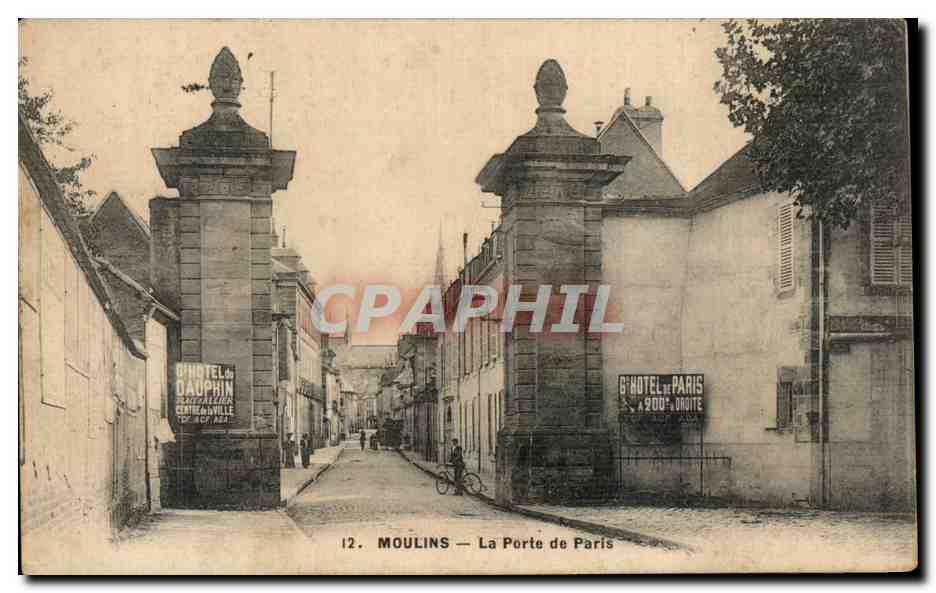 Moulin — La Porte de Paris — éditeur G. Dauphin, n°12