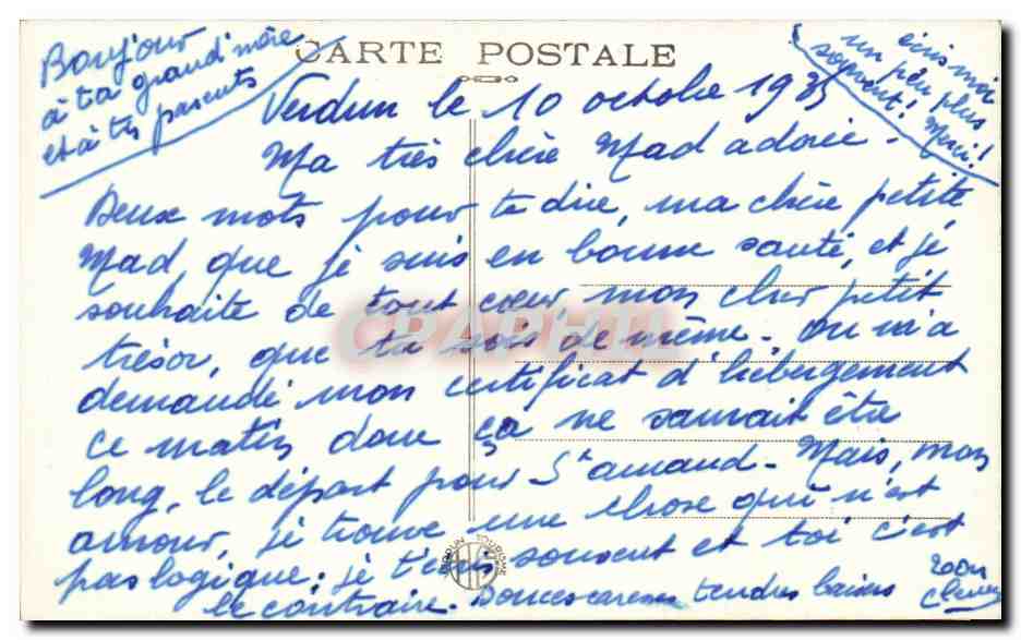 Verdun — Hôpital Saint-Nicolas — La Chapelle — Rückseite
