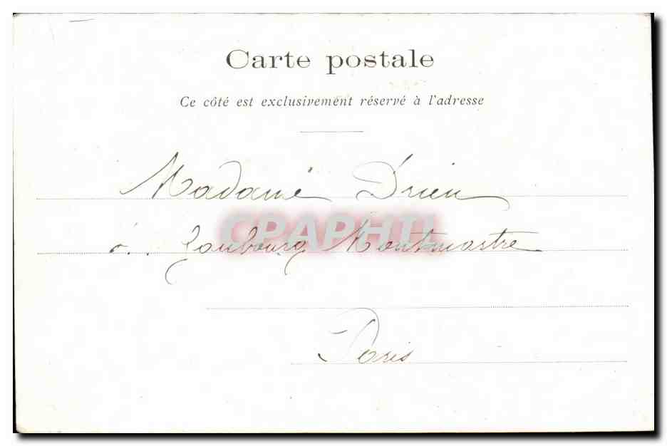 CPA Suisse Geneve et l ile Rousseau — Rückseite