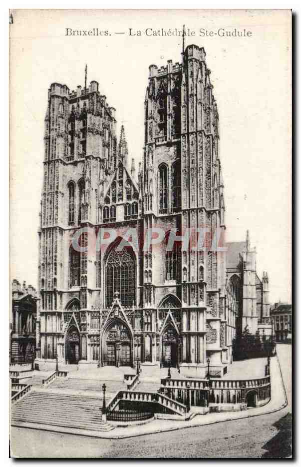 CPA Bruxelles La cathedrale Ste Gudule