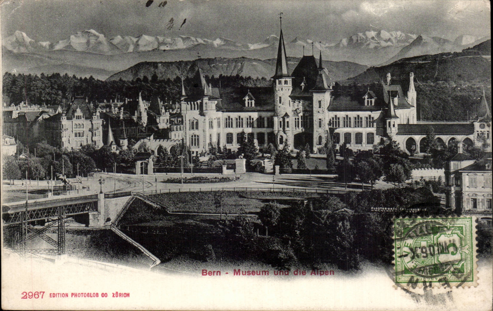 CPA Suisse Bern Museum und die Alpen