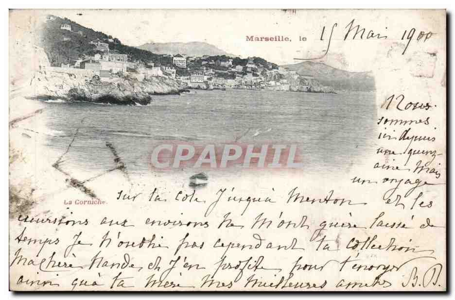 CPA Marseille La corniche 