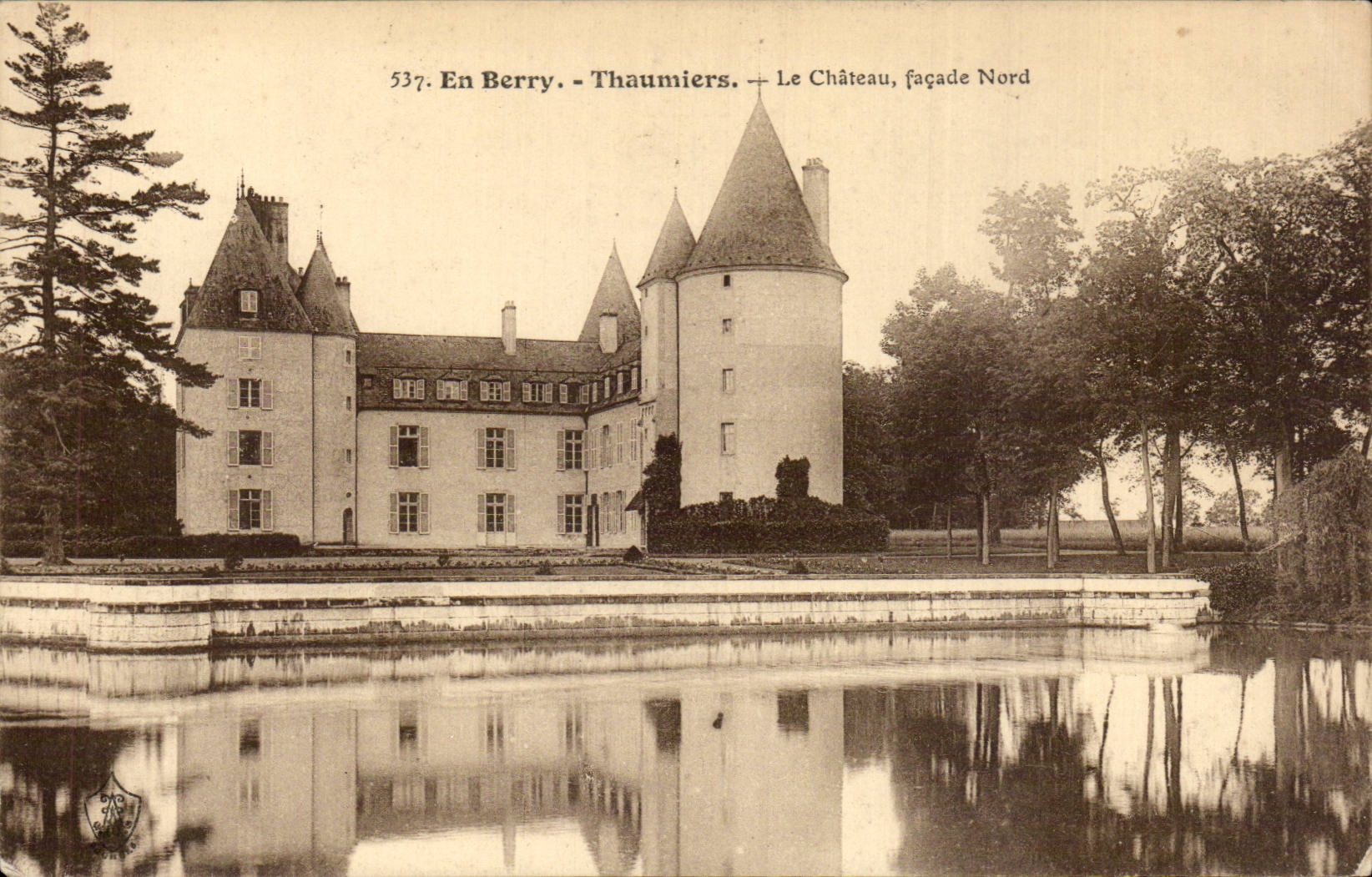 CPA Berry Thaumiers le chateau Facade Nord