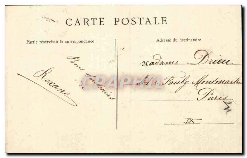 Le Val de Jéret (H.-Pyr.) — Ansicht des eingeschlossenen Flussgrabens — Verlag Raxa, Nr. 57 — Rückseite