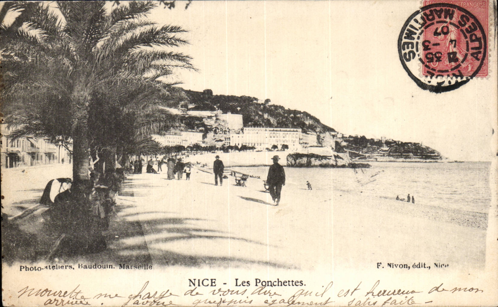 CPA Nice Les Ponchettes