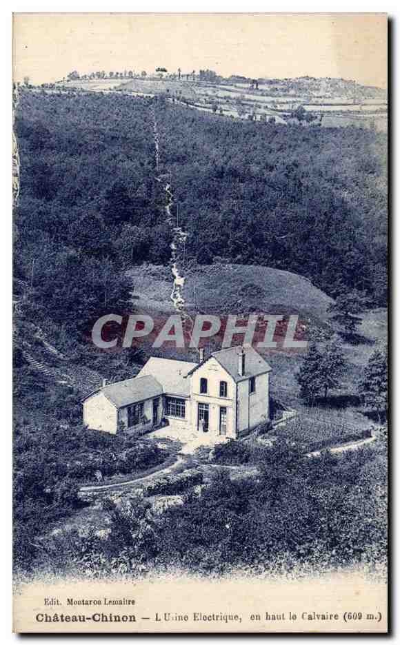 CPA Chateau Chinon L usine electrique 