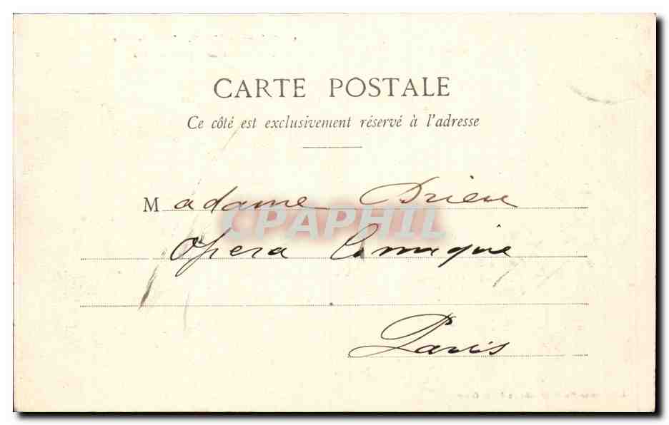 CPA Chateau de Flers Hotel de ville Inaugure le 20 septembre 1902 — Rückseite