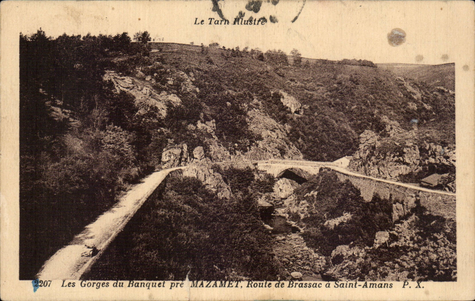 CPA Les gorges du banquet pres Mazamet route de Brassac a Saint Amans