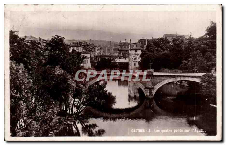 CPA Castres Les vieux ponts sur l aGout 