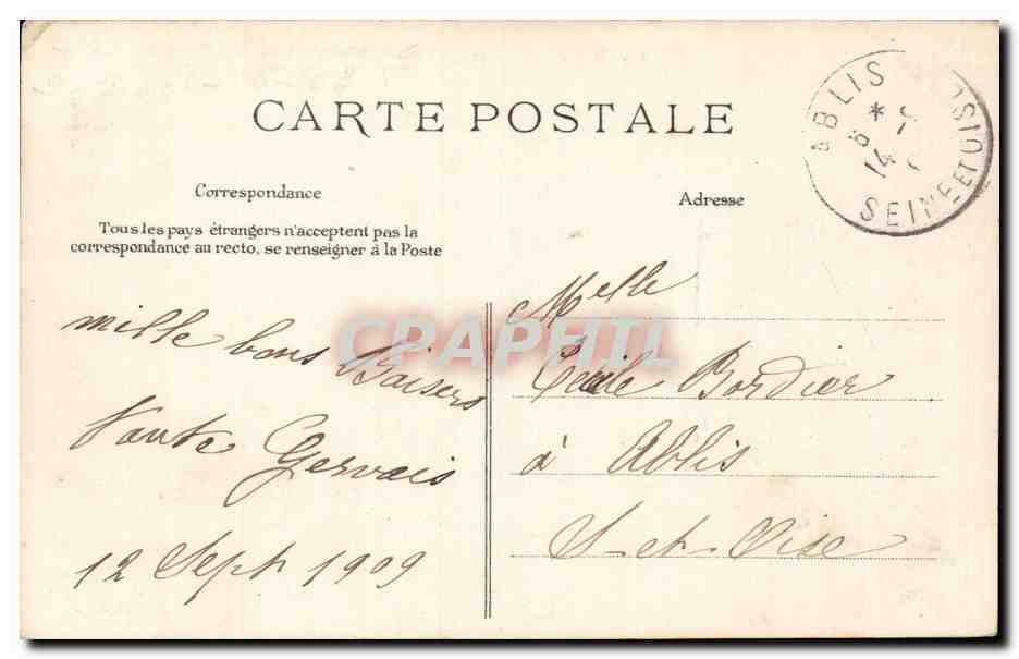 CPA Bievres Hameau de Vauboyen — Back