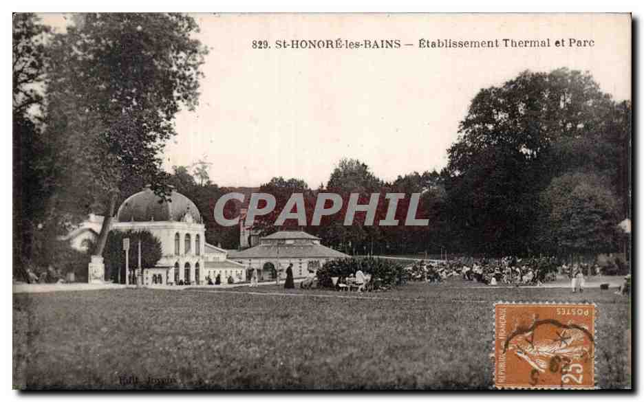 CPA St Honore les Bains Etablissement thermal et parc