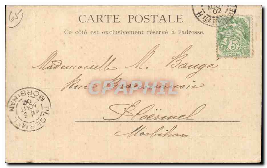 Les Thermes du Petit St Sauveur et du Pré — Cauterets — R.&J. D. 11161 gina — Verso