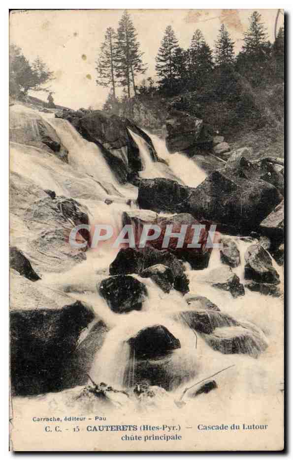 CPA Cauterets Cascade du Lutour Chute principale
