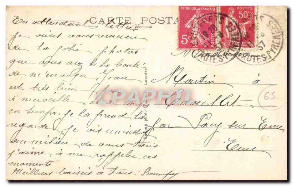 Cauterets — Vallée de Gaube, Lac des Huas — n°130 — Reverso