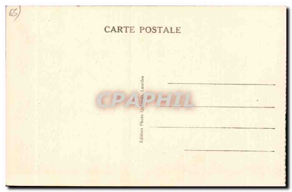 CPA Cauterets Vallee de Gaube et le Vignemale — Verso