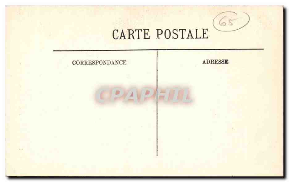 Cauterets — Dans les Sapins — Chemin du Pont d'Espagne — Éditeur L. Lévy, n° 127 — Rückseite