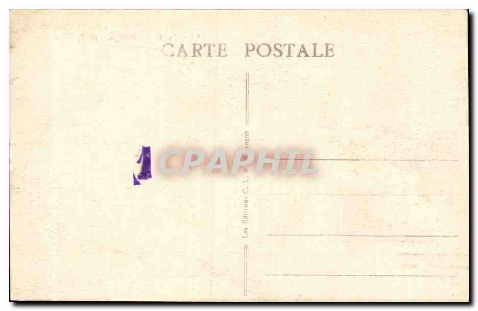 Besançon-les-Bains — Le Doubs et les Rochers de la Citadelle — Éditeur C. L. Besançon, n°62 — Reverso
