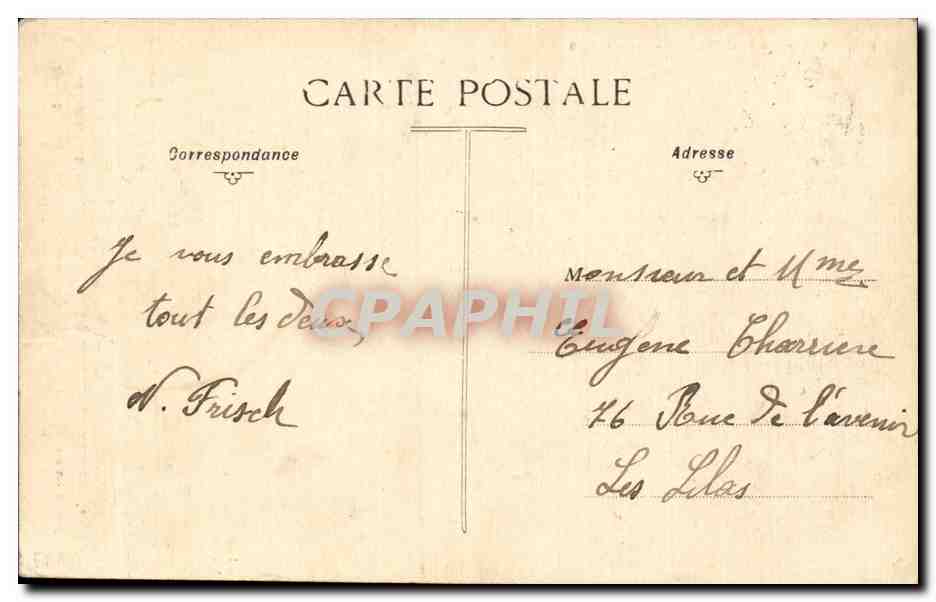 CPA Epinay sur Orge Le chateau de Vaucluse — Rückseite