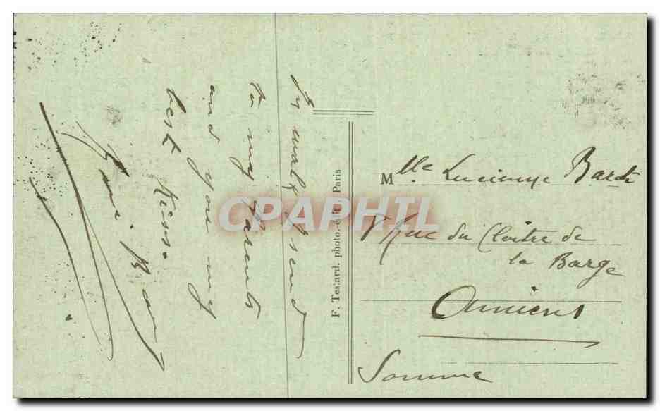 CPA Foret de Meudon Clamart Etang de Trivaux — Rückseite