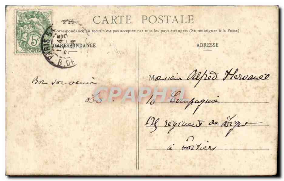 CPA Paris Statue d Henri IV — Verso