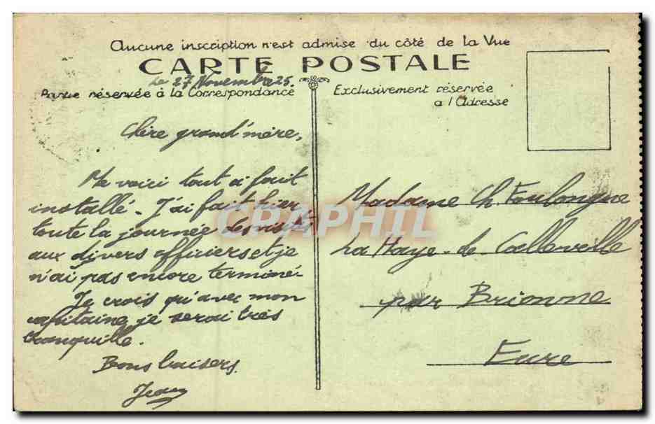 CPA Vue generale de Mourmelon le Grand (camp de Chalons) — Back