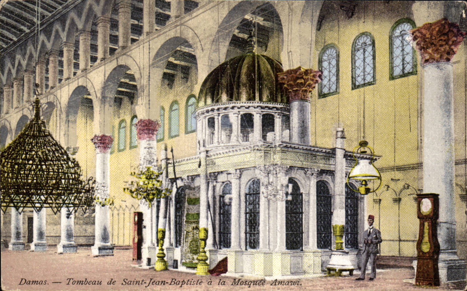 CPA Syrie Syria Damas Tombeau de Saint Jean Baptiste a la mosquee Amawi