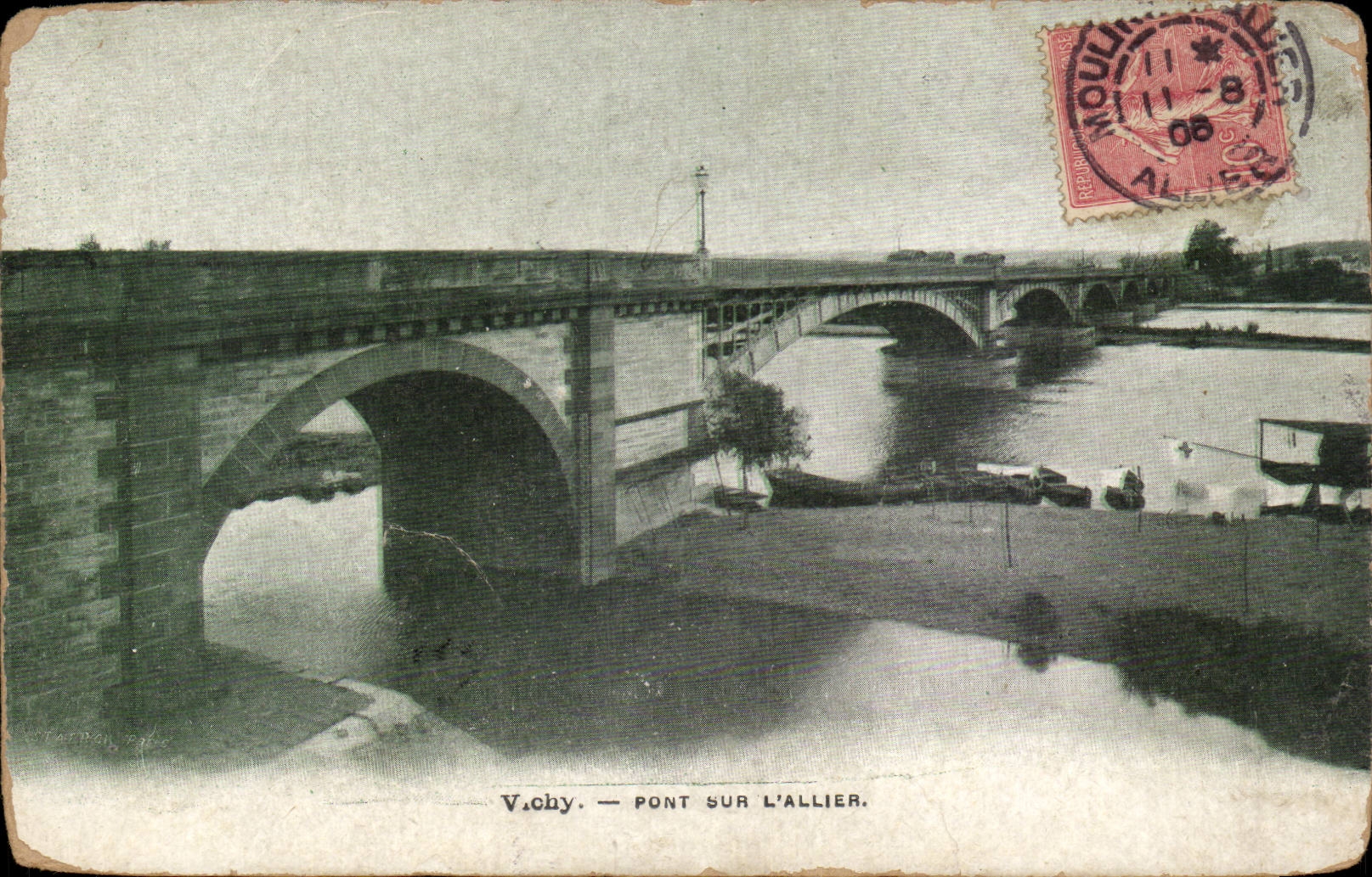 Vichy — Pont sur l'Allier — éditeur Moulins