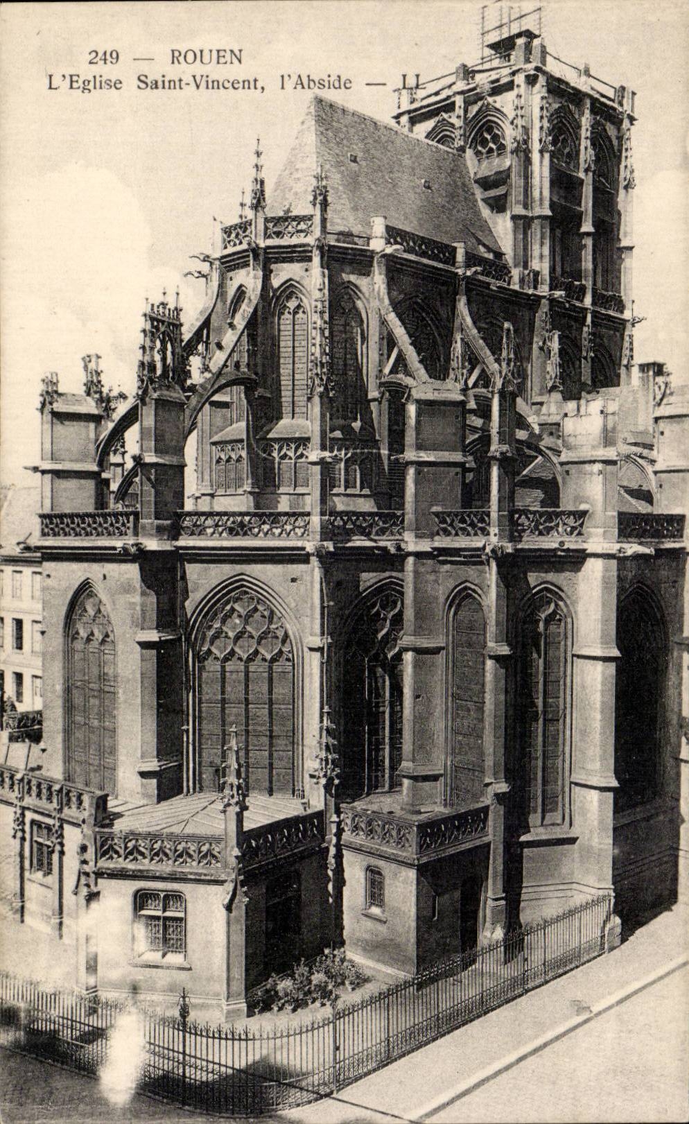 CPA Rouen L eglise Saint Vincent l abside