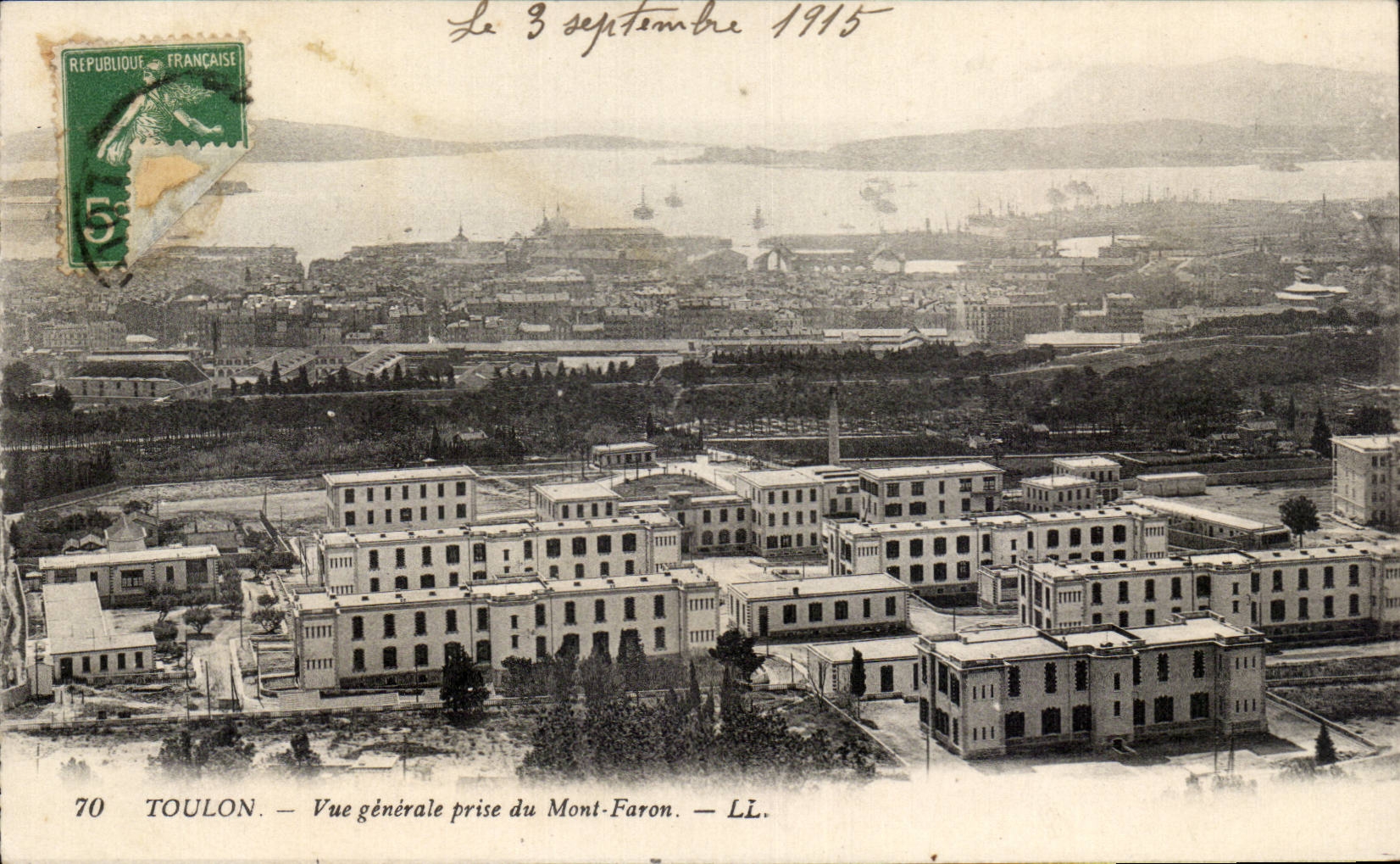 Toulon — Vue générale prise du Mont-Faron — LL. — n°70