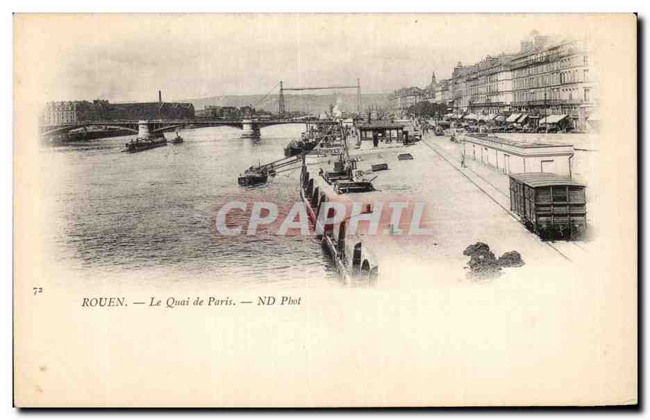 Rouen - Le Quai de Paris - CPA 