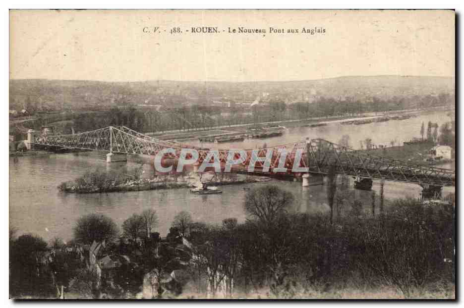 CPA Rouen Le nouveau pont aux anglais 