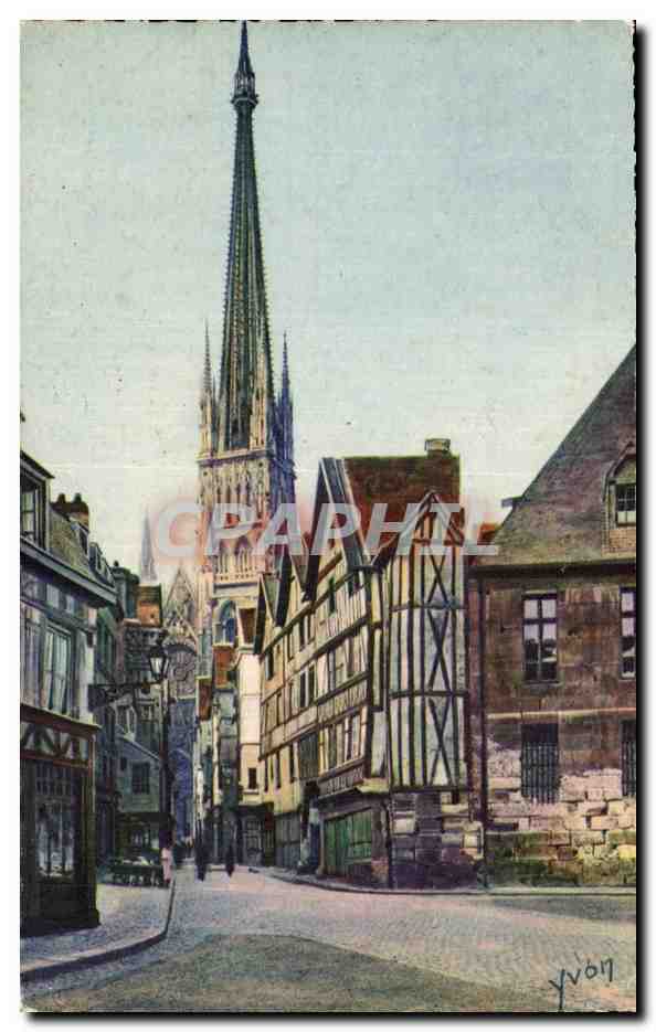 CPA Rouen Vieilles maisons 