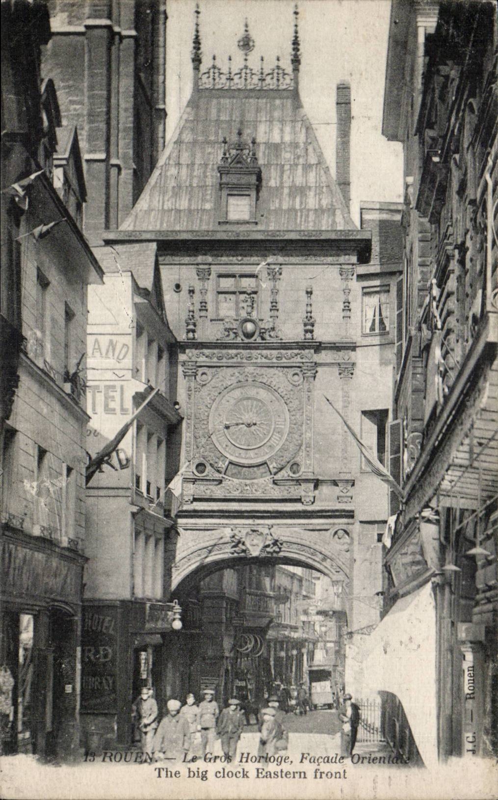 CPA Rouen La grosse horloge Facade orientale