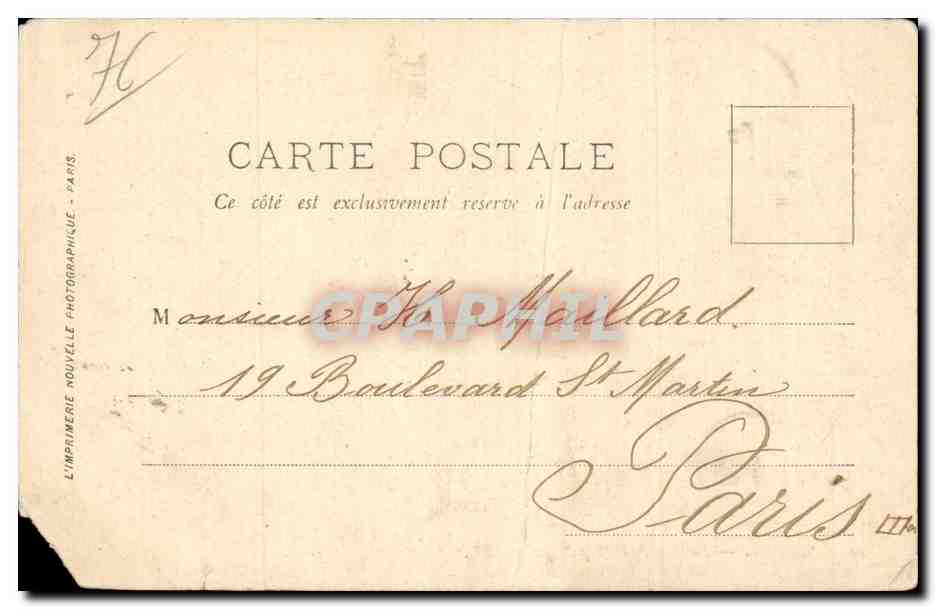 CPA Rouen La rue de la republique  — Verso