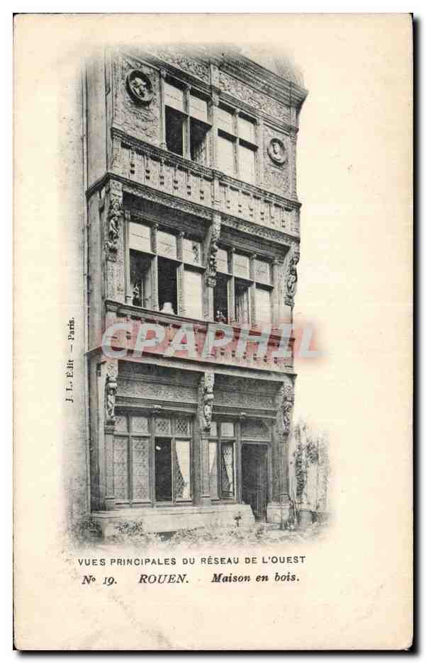 CPA Rouen Maison en bois 