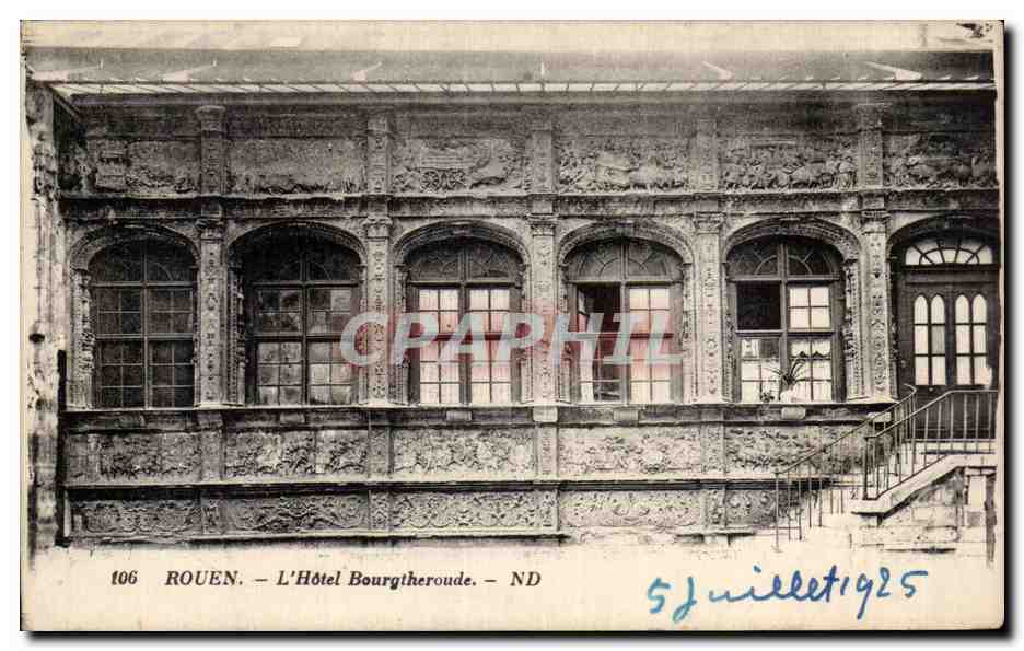 CPA Rouen Hotel Bourgtheroude