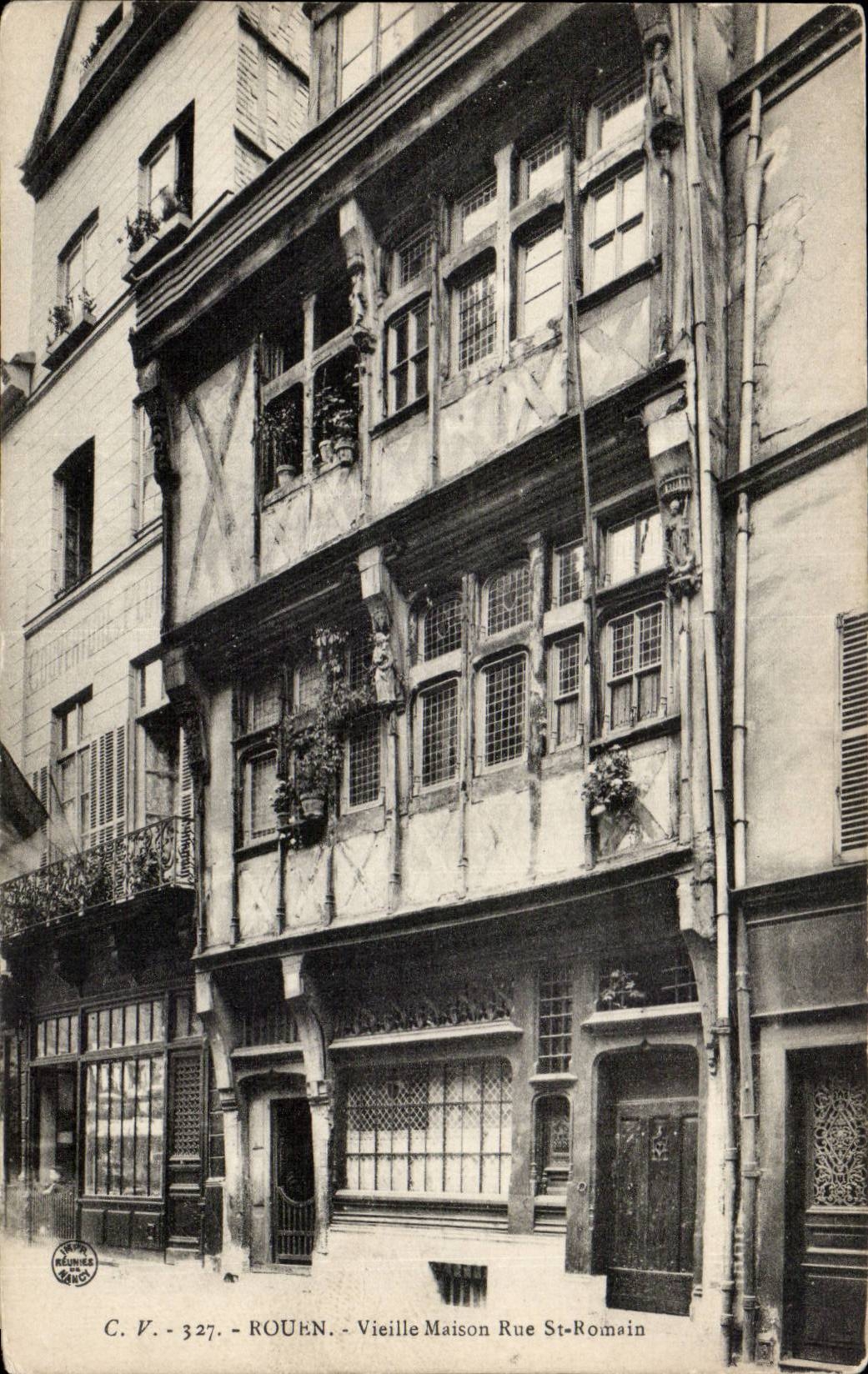 CPA Rouen Vieille maison Rue st Romain 