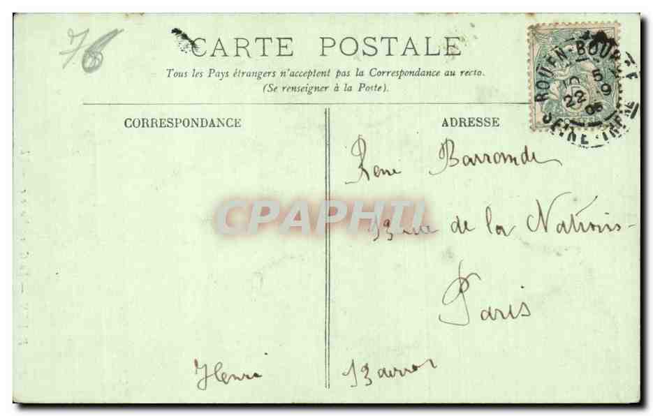 Rouen - La Grosse Horloge - CPA -  — Rückseite