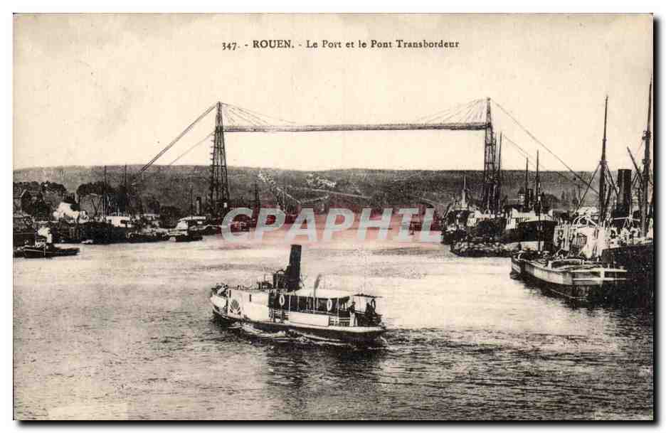 Rouen - Le Port et le Pont Transbordeur - CPA - 