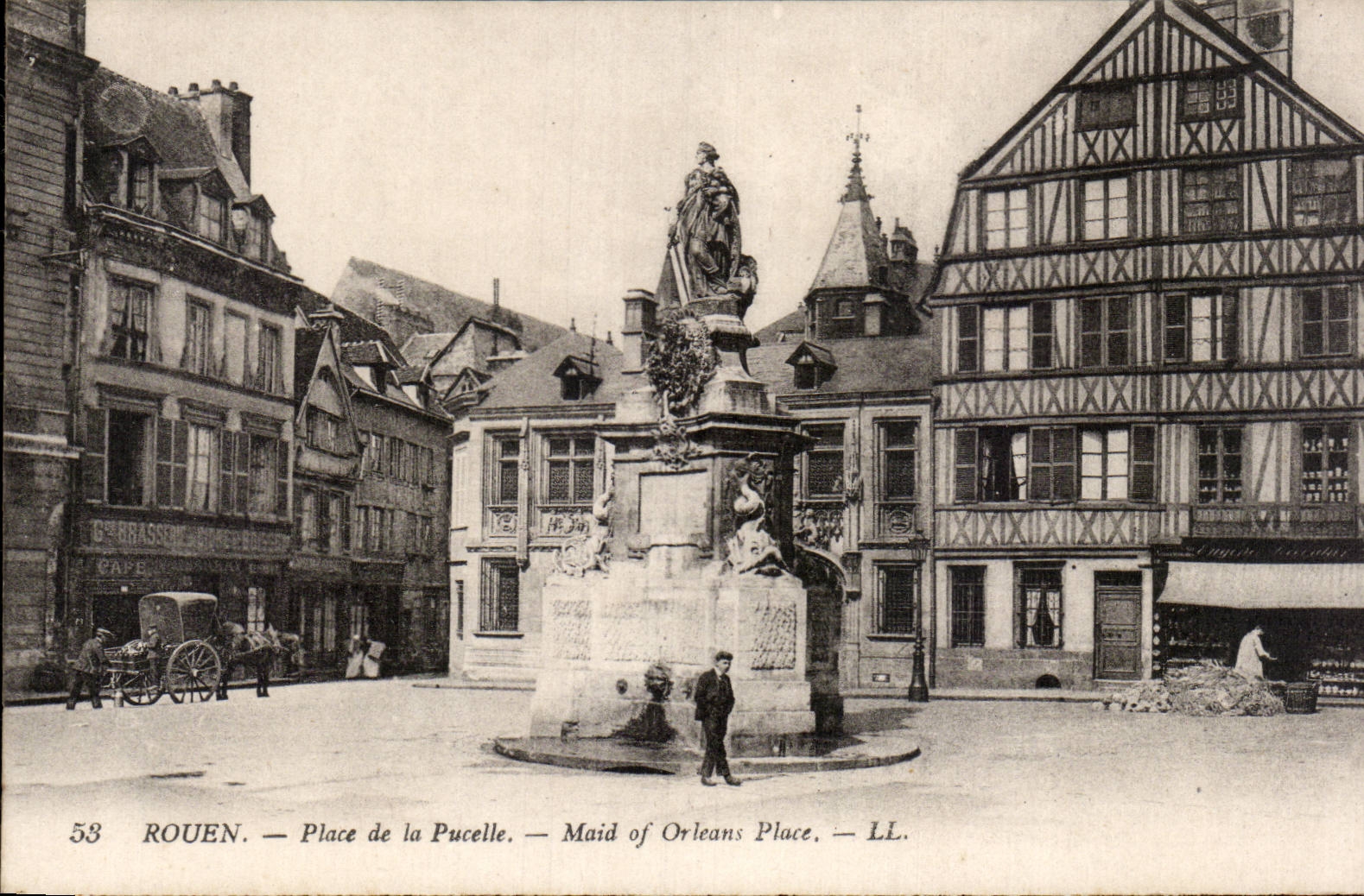 Rouen - Place de la Pucelle - CPA - 