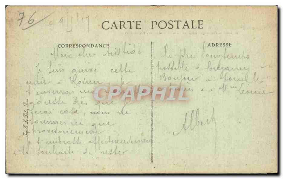 Rouen - Palais de Justice - CPA -  — Verso
